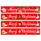 Christmas fabric hanging banner with festive holiday design for home decoration