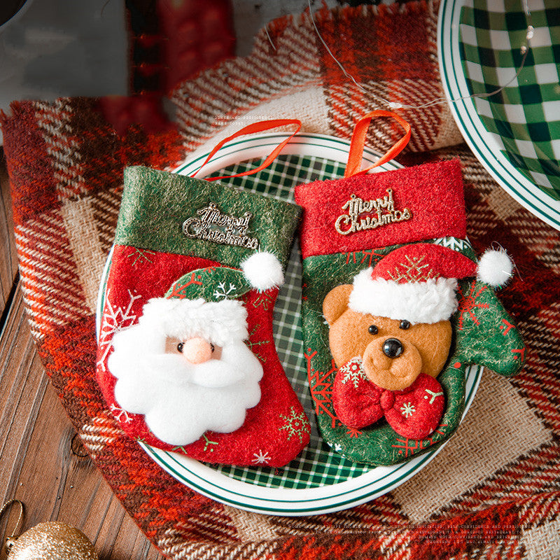 Festive string lights and Christmas decoration elements