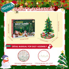 Festive holiday centerpiece with star topper and ornaments on mantel