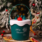 Christmas gift tote bag with cheerful elk motif for holiday sharing