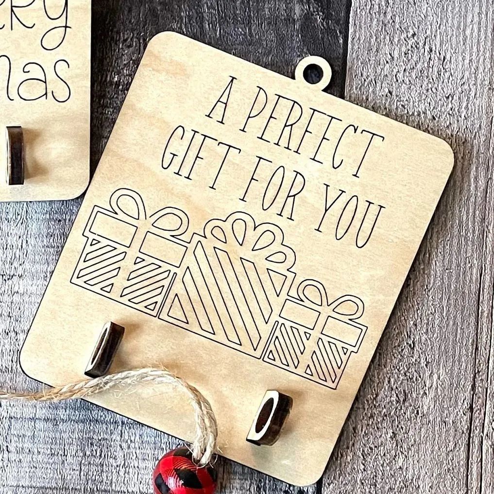 Small wooden Christmas decor piece perfect for gifting
