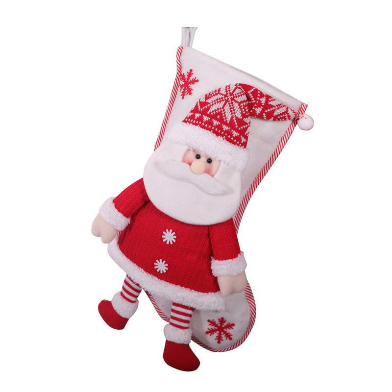 Red and White Christmas Stocking Decoration Secondary image