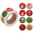 Holiday sticker labels suitable for Christmas favors and treats