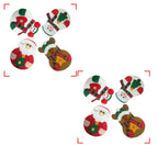 Christmas Snowman Knife and Fork Covers Set displayed on festive holiday table