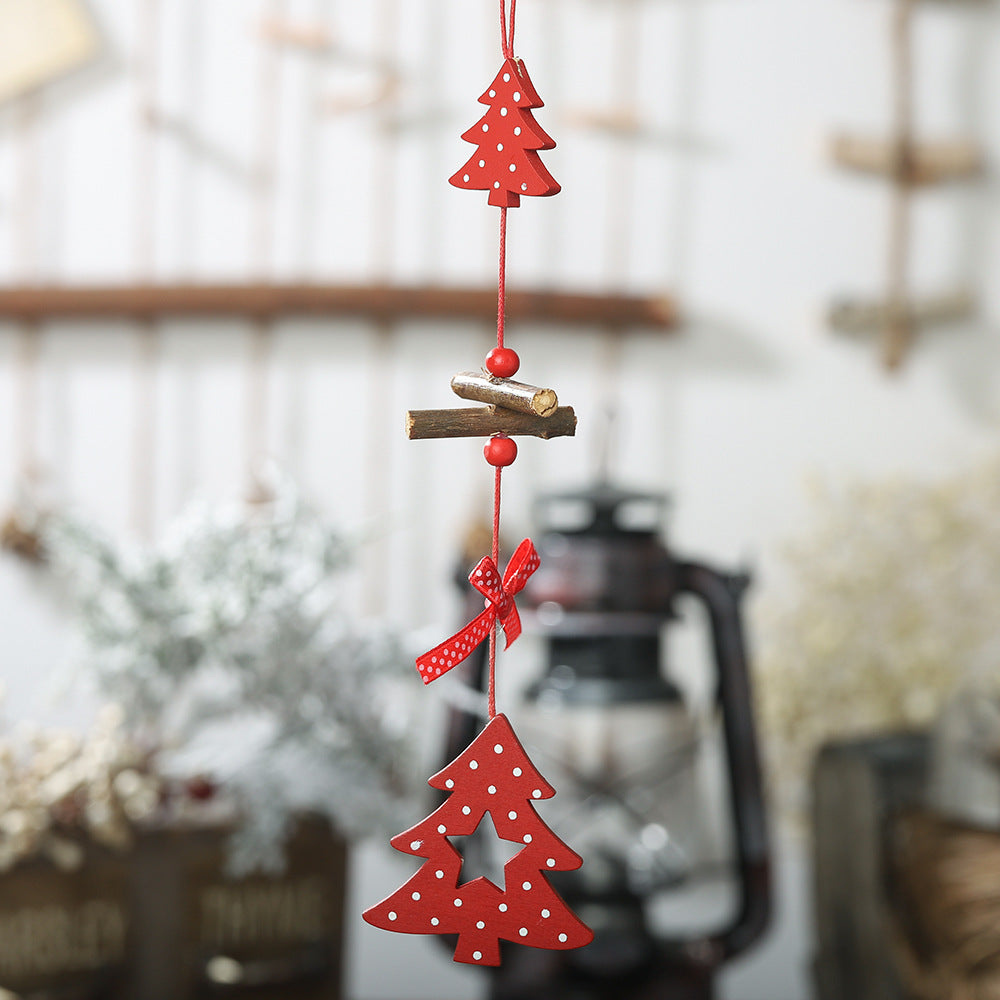 Decorative wooden angel pendant for holiday home decor