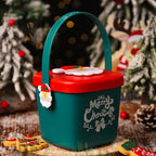 Christmas fruit gift set with lamp string and decorative accessories