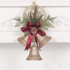 Christmas bell ornament with warm color tones