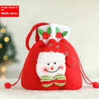 Christmas Candy Bag - Santa Gift Bag - Christian Home Decor
