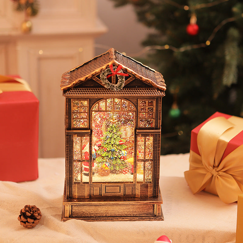 YS style luminous music box for Christmas home decoration
