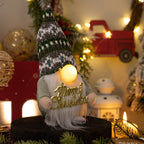 Creative Christmas nose with integrated lights in charming holiday setting