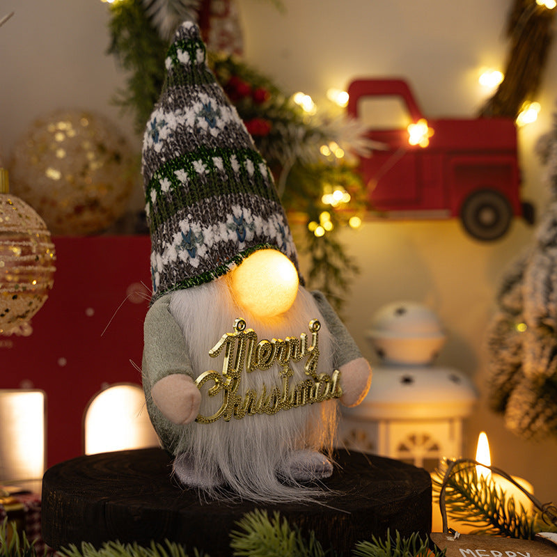 Creative Christmas nose with integrated lights in charming holiday setting