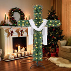 PVC Christmas tree branch detail showing quality construction