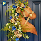 Horse Head Christmas Garland With Balls holiday styling