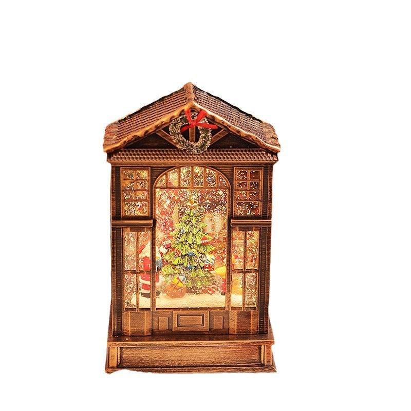 Color Elly crystal lamp music box for holiday ambiance