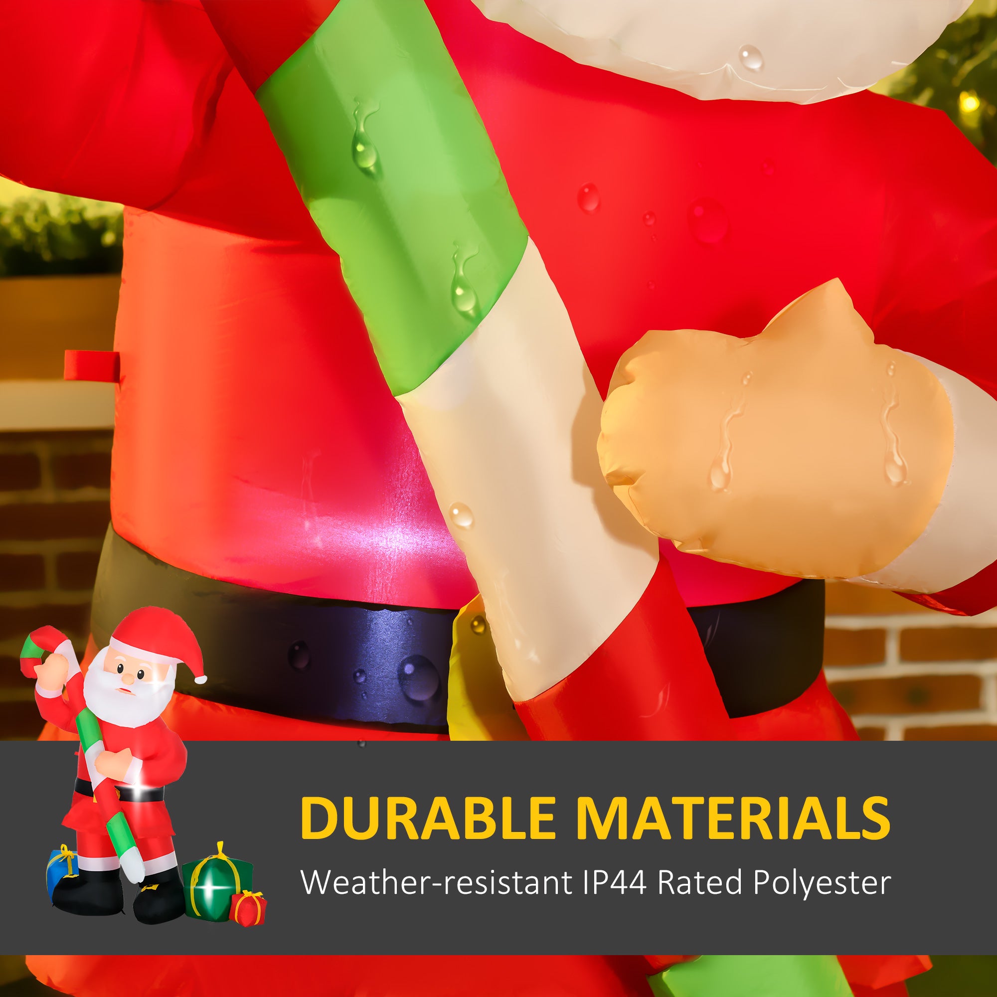 6ft LED Santa Claus Inflatable Christmas Yard Decor - Christian Home Decor