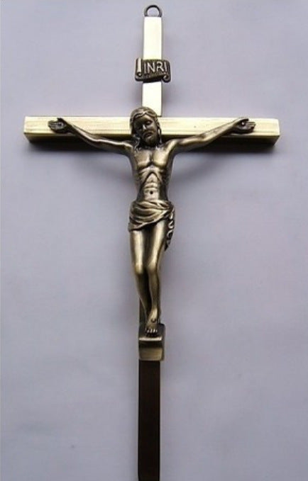 Jesus Crucifix Pendant - Christian Bronze-Tone Necklace Secondary image