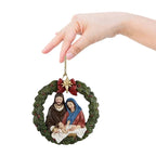 Faith-inspired nativity pendant for Christmas tree ornament