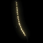 Modern LED Christmas tree with warm white glow complementing holiday decorations