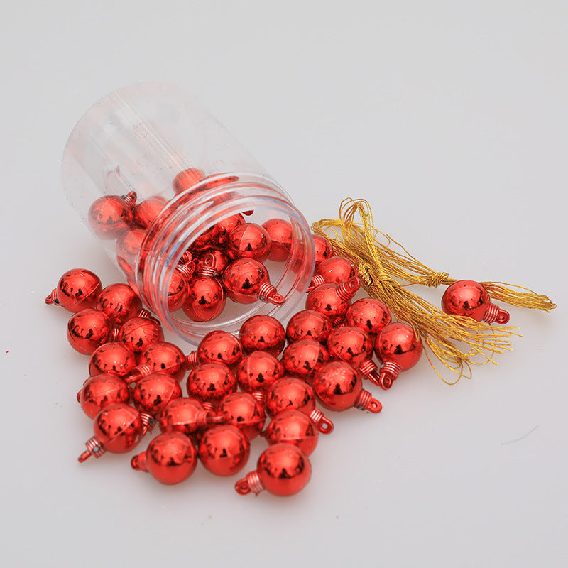 48-piece glossy Christmas ball ornament set in assorted colors Main image