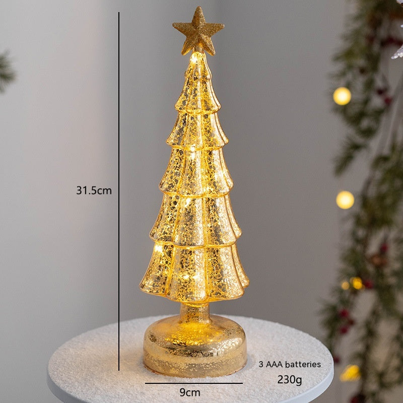 Angel night light adding peaceful glow to Christmas decor