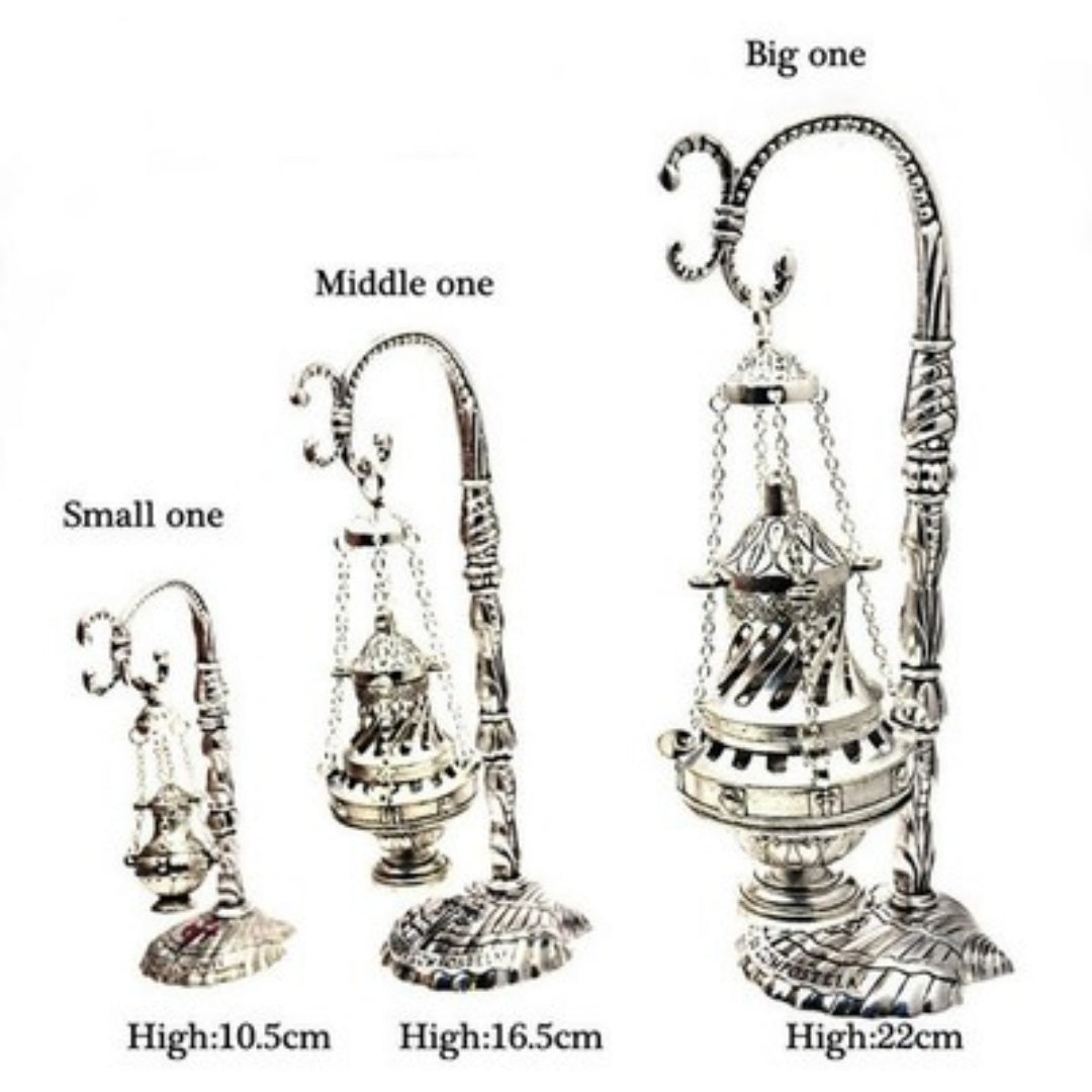 Ornate Hanging Censer with Ash Tray - Christian Gifts & Devotionals Secondary image