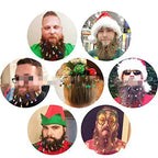 Christmas Bell Ball Hair Clips Set featuring colorful ornament balls and golden bells on hair clamps