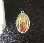 Sacred Heart Holy Family Pendant Necklace - Christian Jewelry