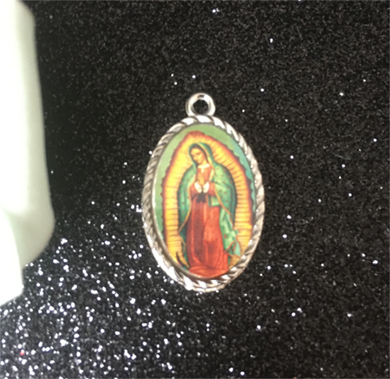 Sacred Heart Holy Family Pendant Necklace - Christian Jewelry