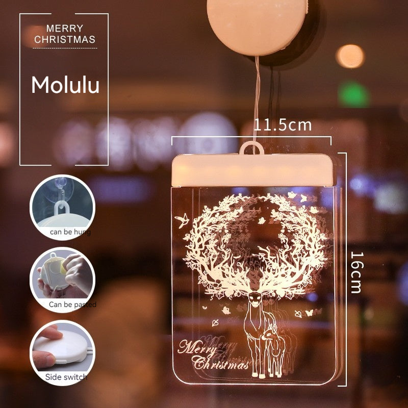 Festive LED pendant ambience light with religious cross design for Christmas