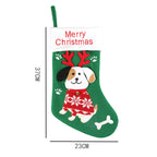 Festive Christmas stocking shaped gift bag for Christmas morning surprises