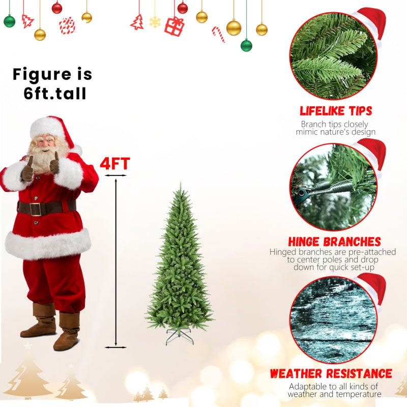 Tall 8ft Christmas tree as holiday room centerpiece