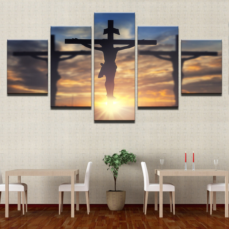 Abstract Jesus Christ canvas paintings ready for living room wall display