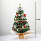 Mini Christmas tree in white 60cm height with decorative star ornament