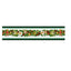 Festive Christmas table runner set on decorated holiday table with candles and greenery