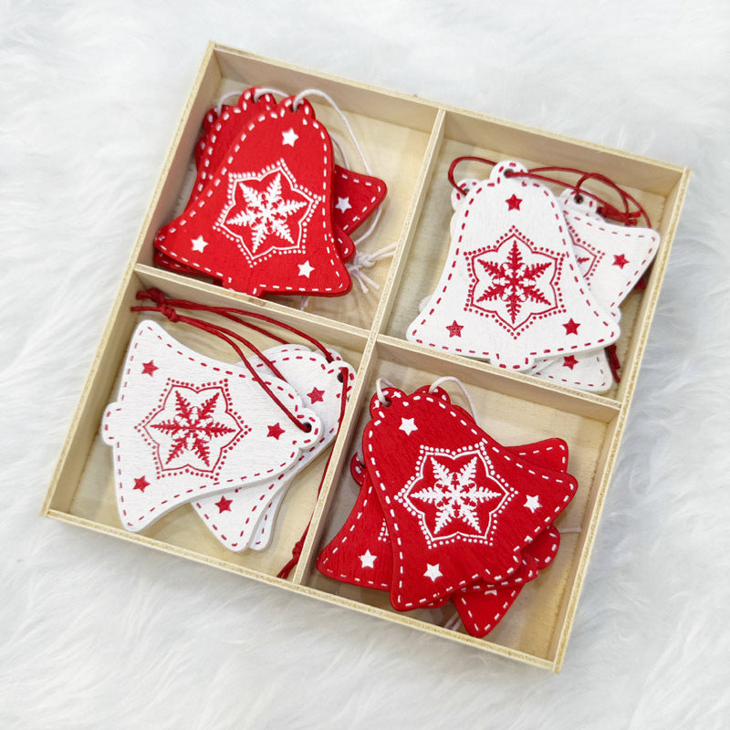 Wooden Christmas Pendants Holiday Home Decor Secondary image