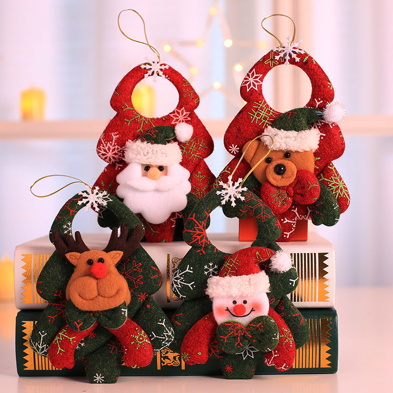 Festive Non Woven Fabric Christmas Tree Pendant Decoration - Christian Jewelry