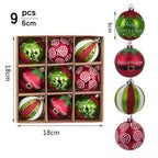 Hand drawn Christmas ball set for seasonal home decor