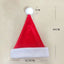 Red plush Christmas hat for holiday celebrations