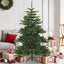 Foldable 150cm artificial Christmas tree set up in a living room with green PVC foliage