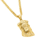 Unisex stainless steel Jesus pendant for everyday faith wear