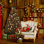 Close-up of LED bulbs on warm white Christmas light strings - Christmas lights - joy