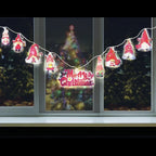 Colorful cartoon Christmas string lights for holiday decorating