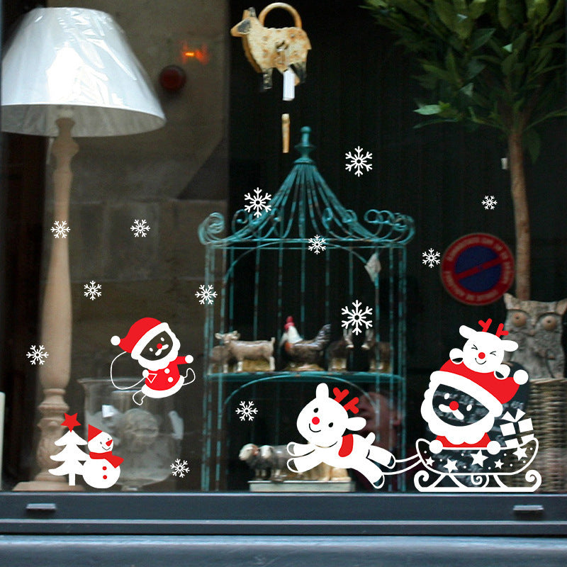 Holiday decal featuring Santa Claus in festive pose