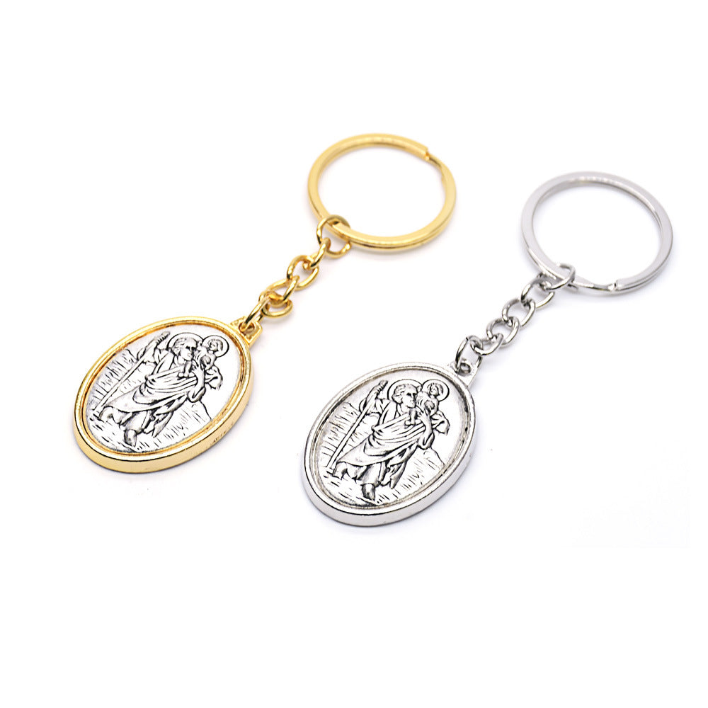 Individually packaged Catholic Relic Keychain for gifting