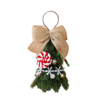 Red and white snowflake mini Christmas tree decoration for holiday decor
