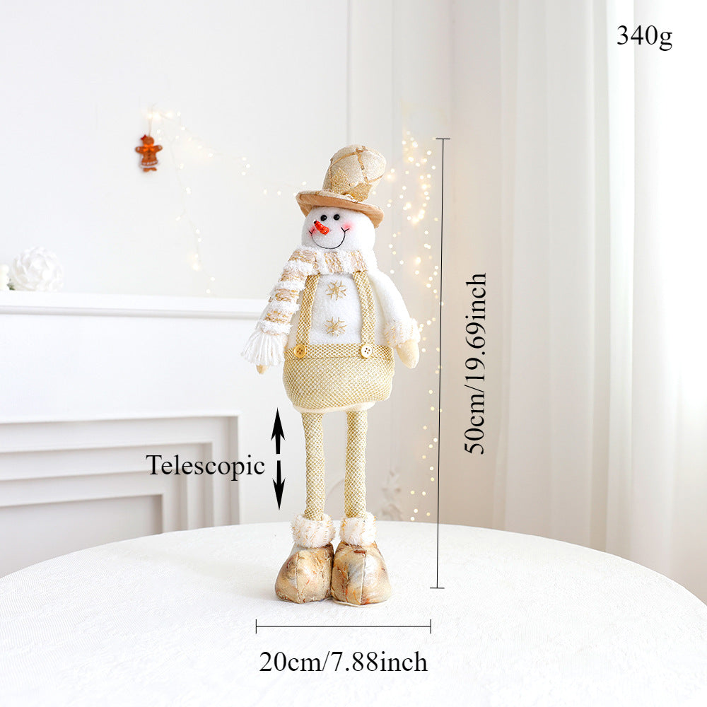 Golden snowman decoration capturing Christmas joy and warmth