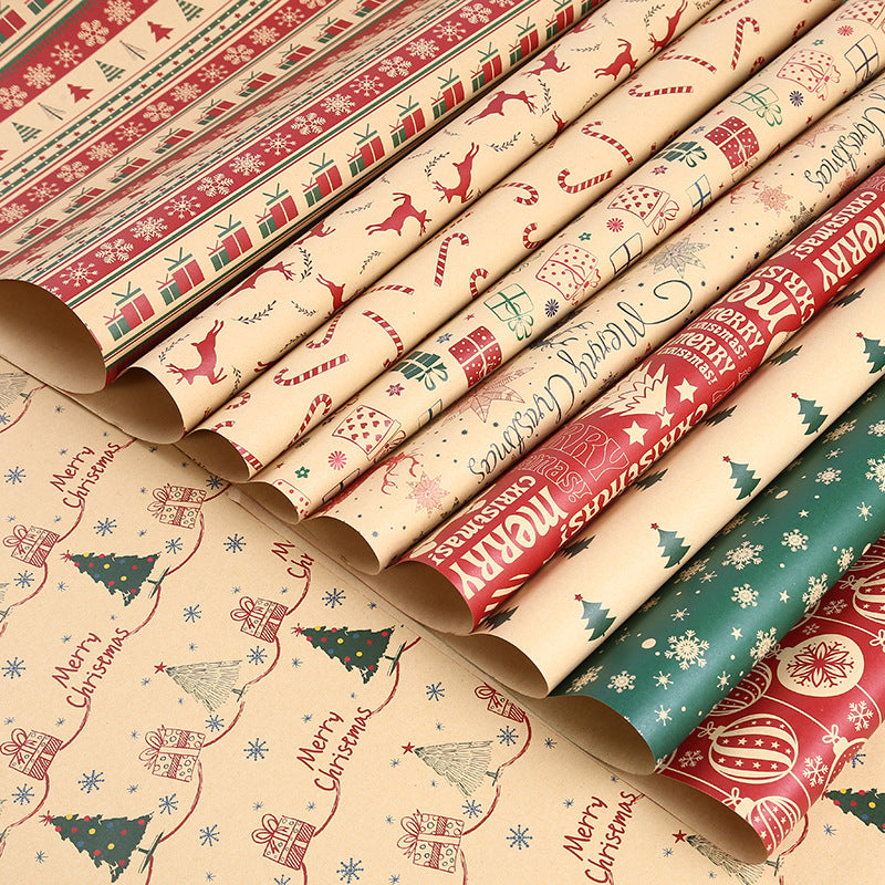 Natural brown Kraft paper for Christmas gifts