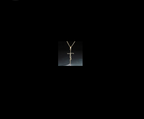 Jesus Cross Letter Pendant Necklace close-up showing cross detail