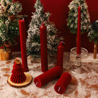 Wine Red Christmas Aromatherapy Candle - Christian Home Decor