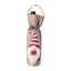 Festive Christmas wine bottle cover in top hat style with holiday charm